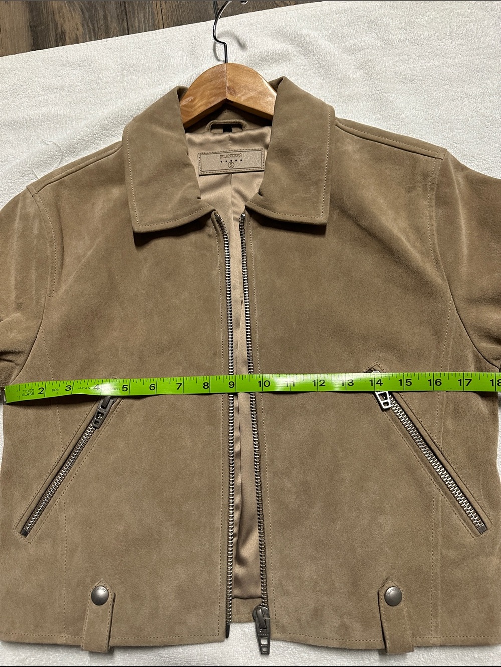 Blank NYC Taupe Suede Cropped Jacket - Picture 8 of 9